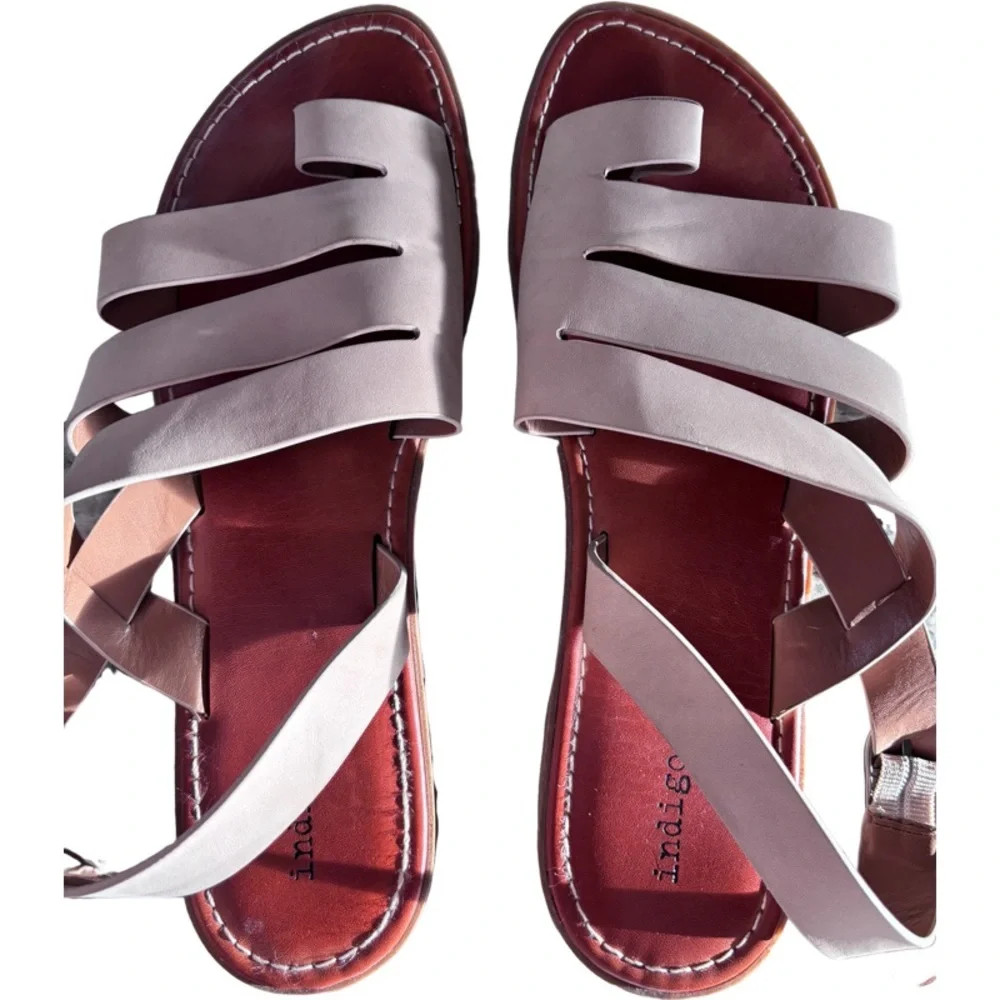 Indigo Red Sandals Size 10